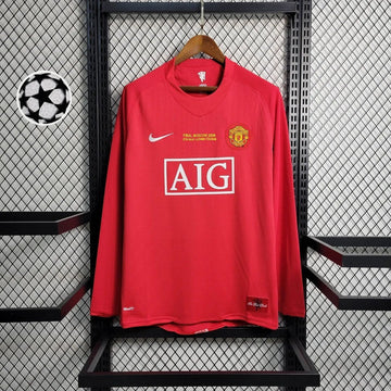 Man United 2007 L/S UCL Home Shirt
