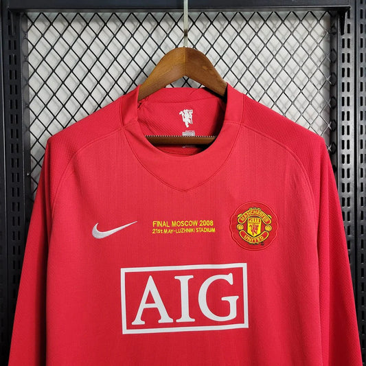 Man United 2007 L/S UCL Home Shirt
